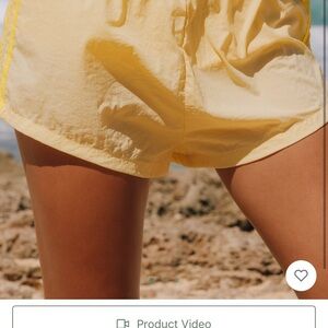 Daily Drills Yellow Athletic Shorts Lightweight Mid-Thigh